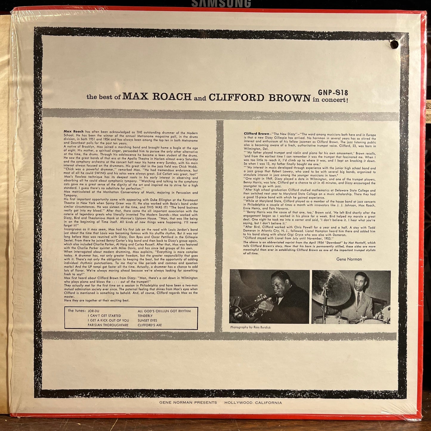 The Best Of Max Roach And Clifford Brown In Concert (VINYL) | Near Mint (NM) Near Mint (NM) Get Cheap Vinyl