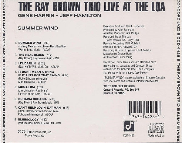Summer Wind (Live At The Loa) (CD) | Near Mint (NM) Near Mint (NM) Get Cheap Vinyl