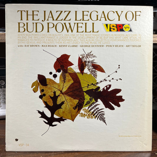 The Jazz Legacy Of Bud Powell (VINYL) | Near Mint (NM) Near Mint (NM) Get Cheap Vinyl