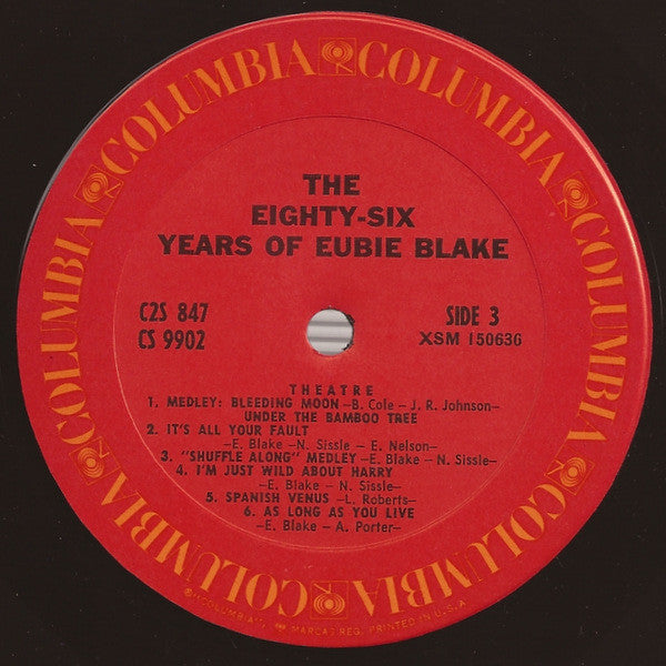 The Eighty-Six Years Of Eubie Blake | Near Mint (NM) Very Good Plus (VG+) Get Cheap Vinyl