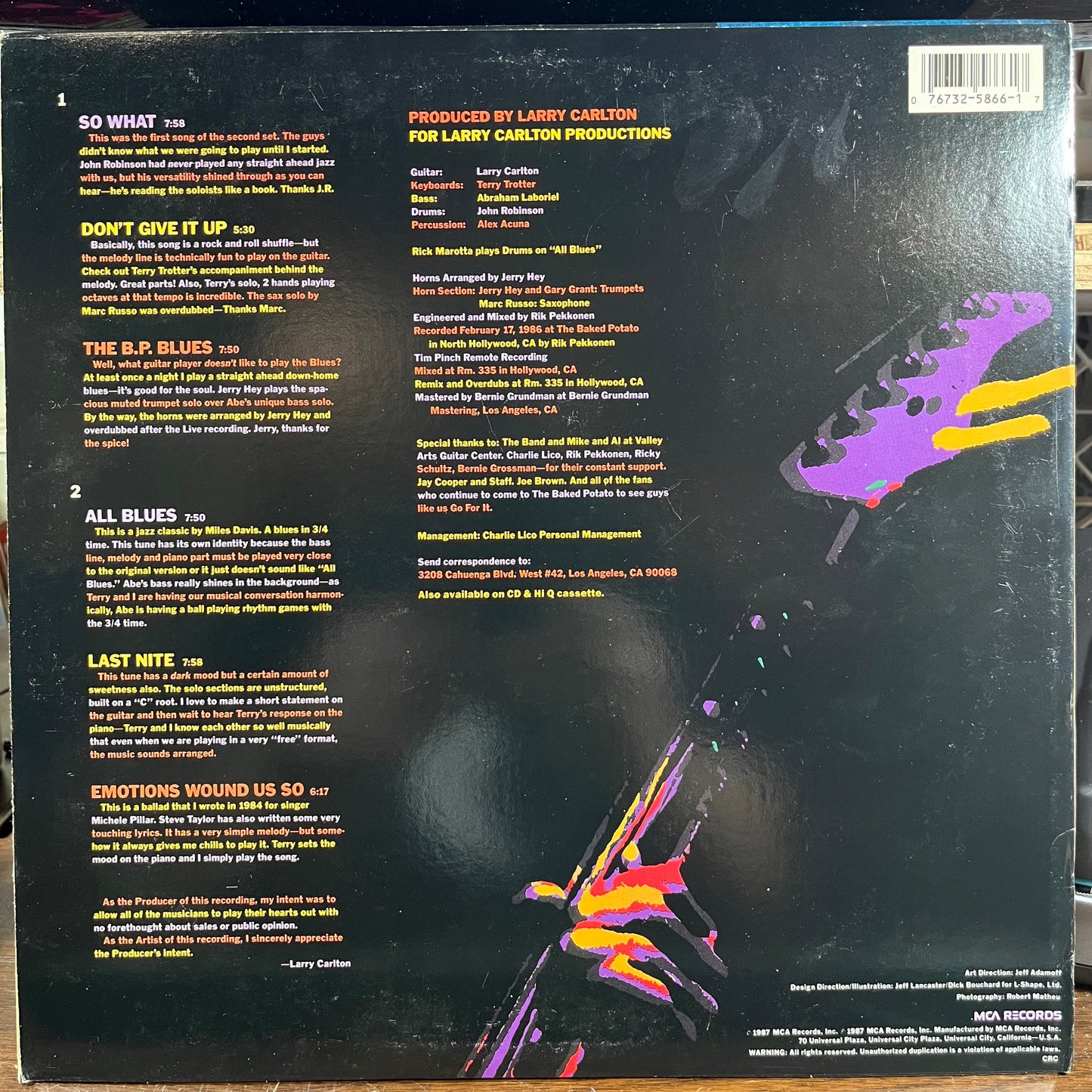 Last Nite (LP) | Near Mint (NM) Excellent (EX) Get Cheap Vinyl