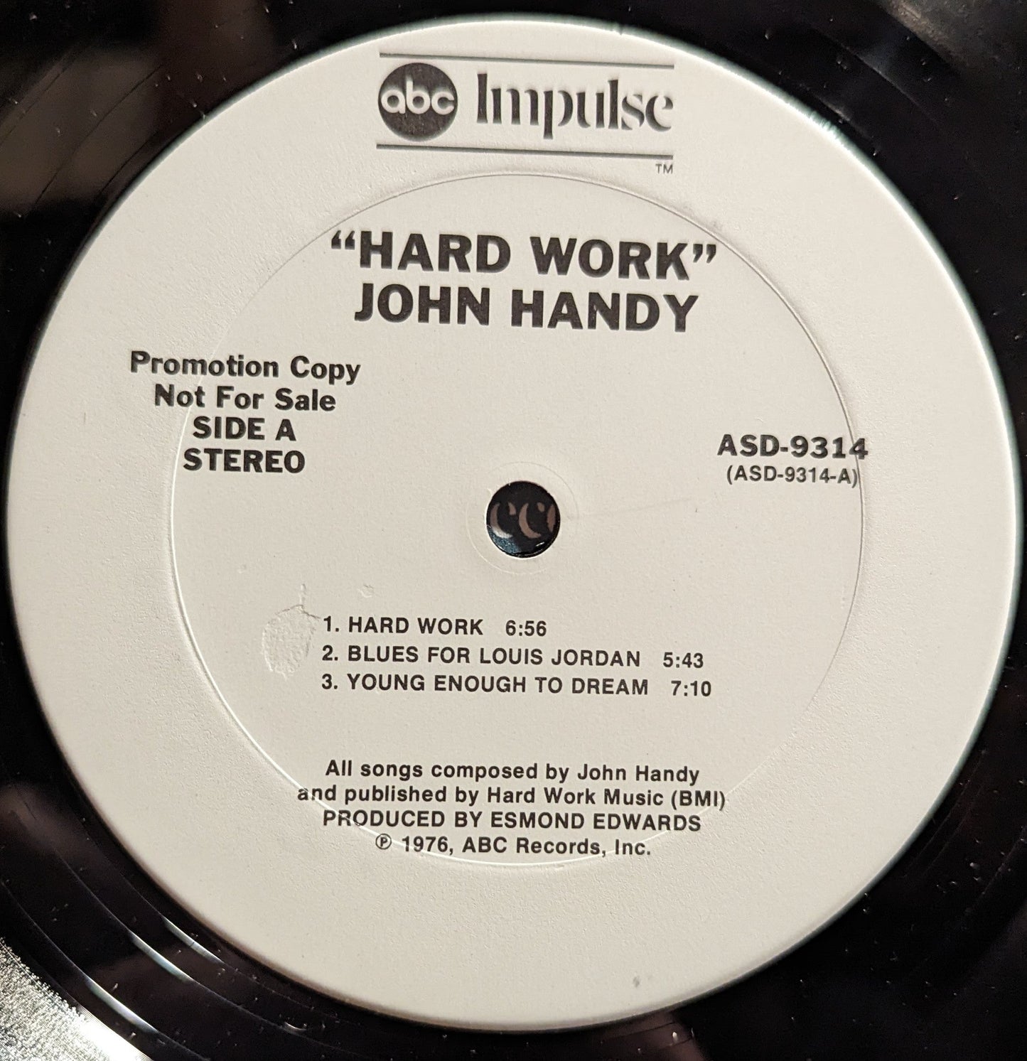 Hard Work *TERRE HAUTE/PROMO* | Near Mint (NM) Excellent (EX) Get Cheap Vinyl