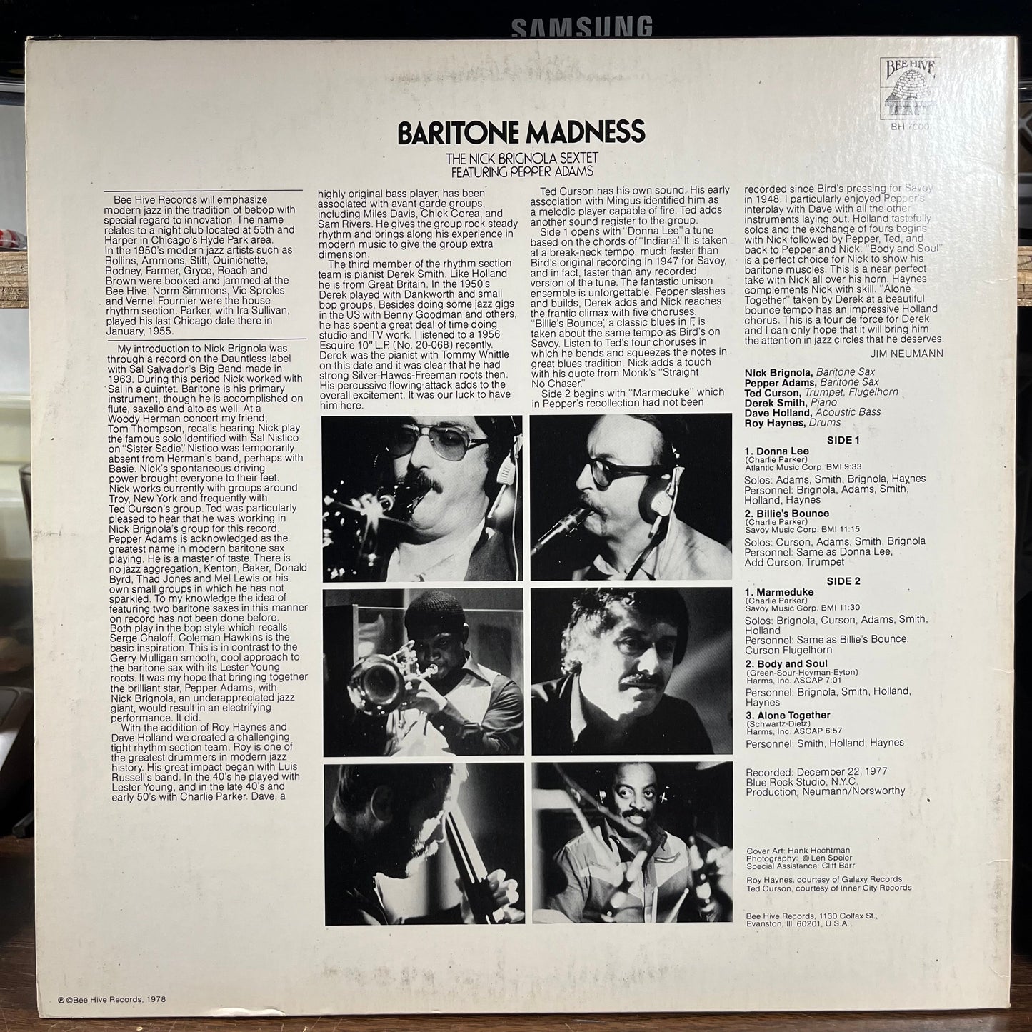 Baritone Madness (LP) | Near Mint (NM) Near Mint- (NM-) Get Cheap Vinyl