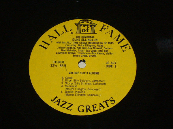 The Immortal Duke Ellington Volume 3 Of 3 Albums | Near Mint (NM) Near Mint (NM) Get Cheap Vinyl