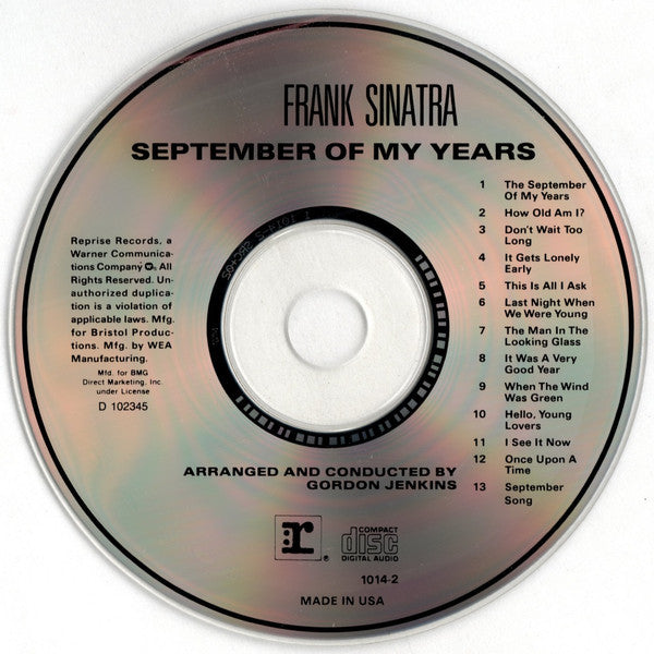 September Of My Years (CD) | Near Mint (NM) Near Mint (NM) Get Cheap Vinyl