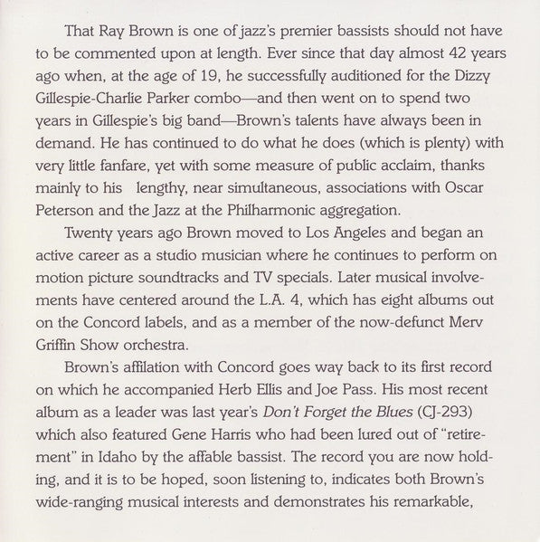The Red Hot Ray Brown Trio (SACD) | Near Mint (NM or M-) Near Mint (NM or M-) Get Cheap Vinyl