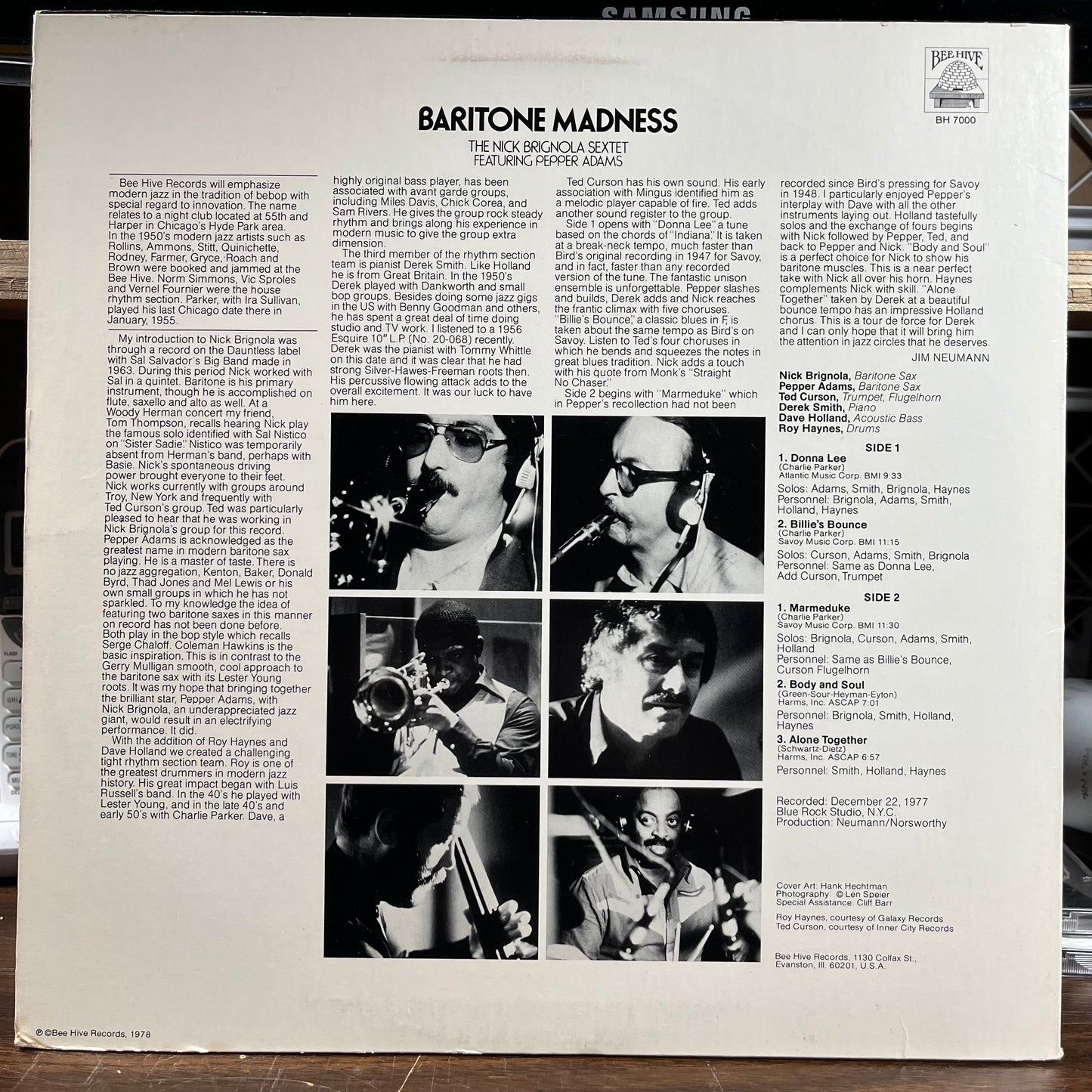 Baritone Madness (VINYL) | Near Mint (NM) Near Mint- (NM-) Get Cheap Vinyl