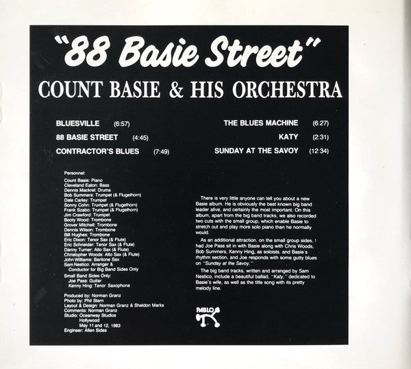 "88 Basie Street" (XRCD) | Near Mint (NM) Excellent (EX) Get Cheap Vinyl