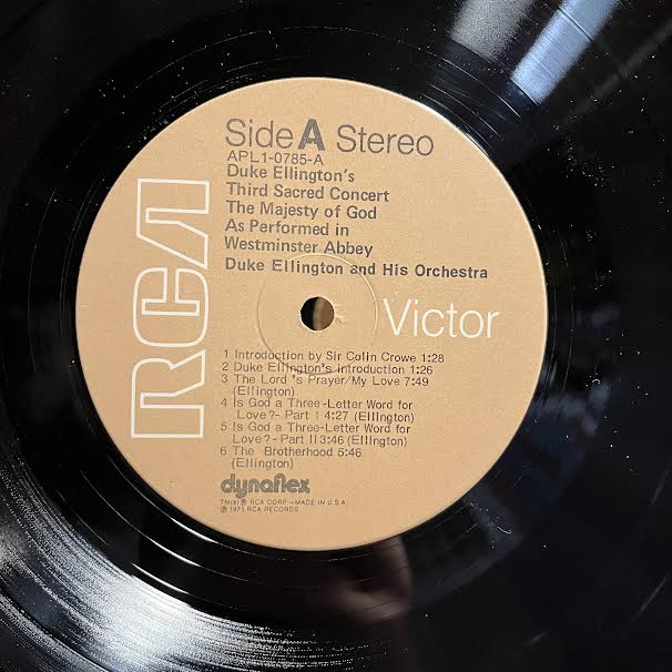 Duke Ellington's Third Sacred Concert, The Majesty Of God, As Performed In Westminster Abbey (VINYL) | Near Mint (NM) Excellent+ (EX+) Get Cheap Vinyl