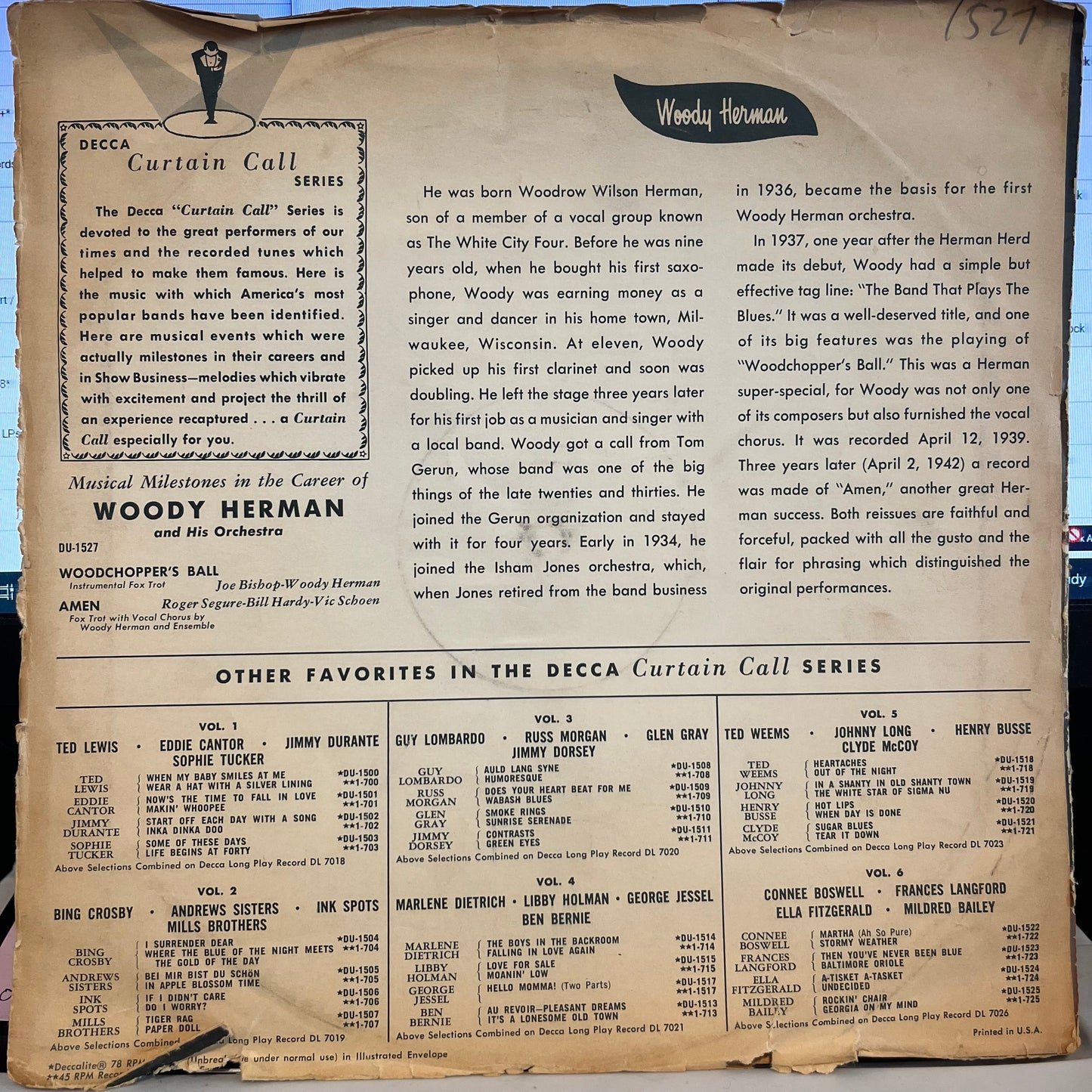Woodchopper's Ball / Amen | Very Good Plus (VG+) Good Plus (G+) Get Cheap Vinyl