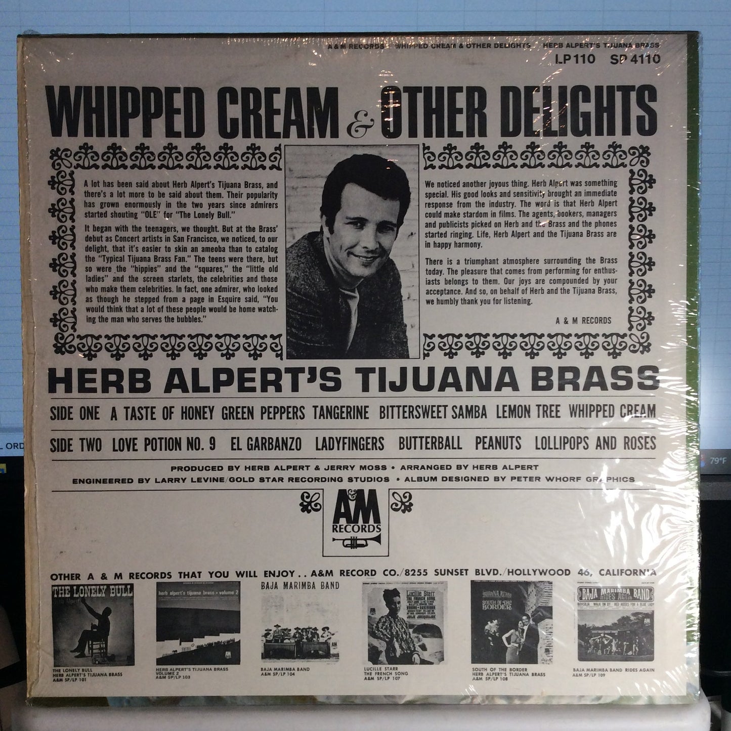 Whipped Cream & Other Delights (VINYL) | Very Good Plus (VG+) Excellent+ (EX+) Get Cheap Vinyl
