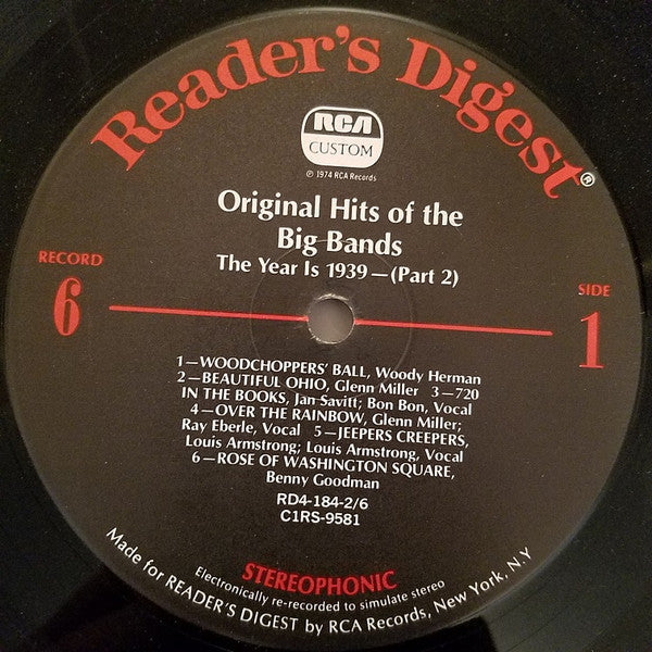 Original Hits Of The Big Bands *BOX* | Very Good Plus (VG+) Very Good Plus (VG+) Get Cheap Vinyl