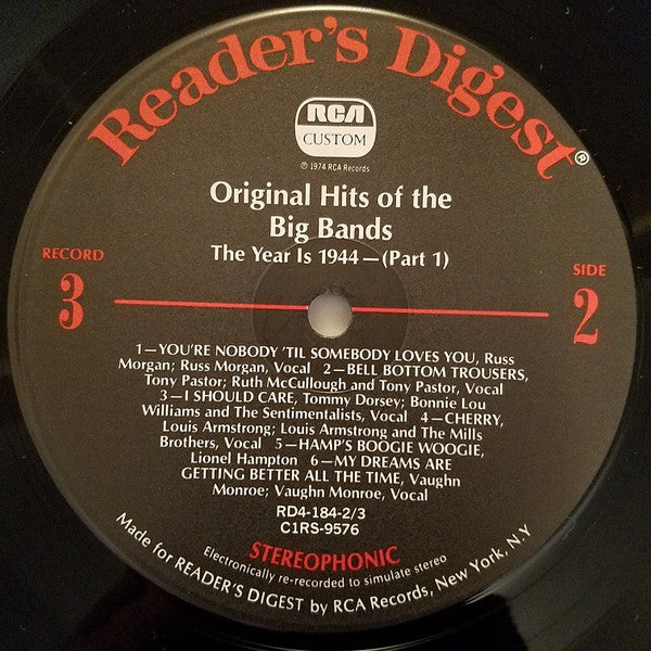 Original Hits Of The Big Bands *BOX* | Very Good Plus (VG+) Very Good Plus (VG+) Get Cheap Vinyl