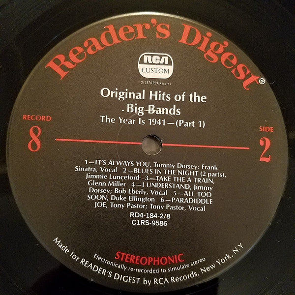 Original Hits Of The Big Bands *BOX* | Very Good Plus (VG+) Very Good Plus (VG+) Get Cheap Vinyl