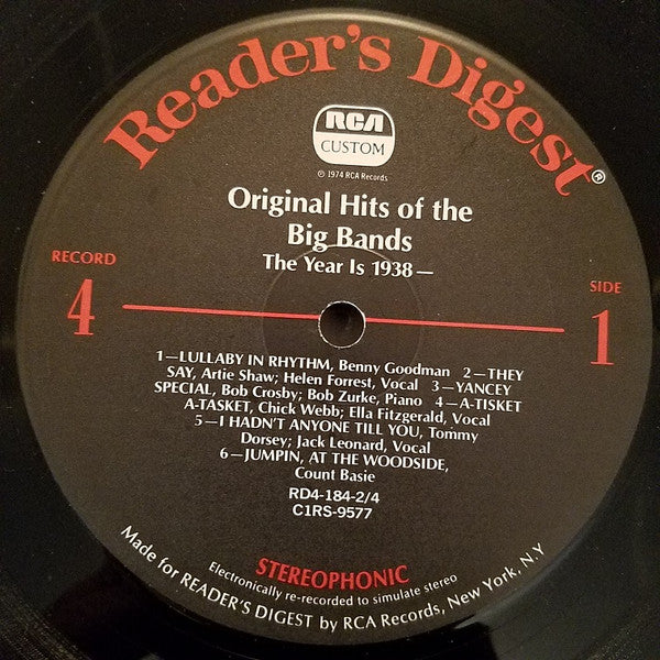 Original Hits Of The Big Bands *BOX* | Very Good Plus (VG+) Very Good Plus (VG+) Get Cheap Vinyl