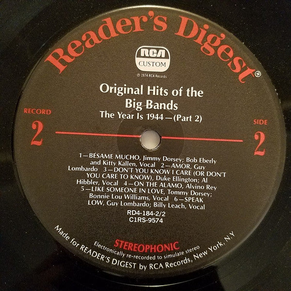 Original Hits Of The Big Bands *BOX* | Very Good Plus (VG+) Very Good Plus (VG+) Get Cheap Vinyl