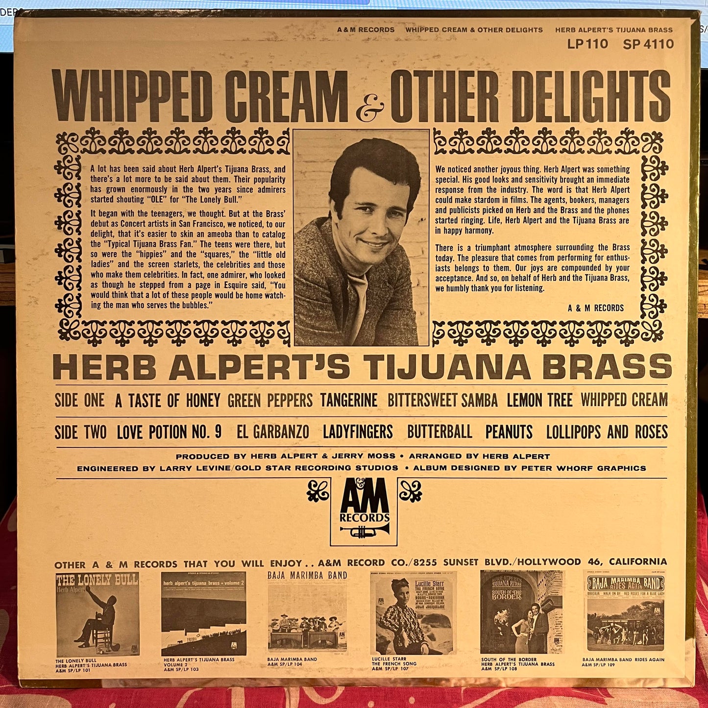 Whipped Cream & Other Delights *PITMAN* | Very Good Plus (VG+) Near Mint (NM) Get Cheap Vinyl
