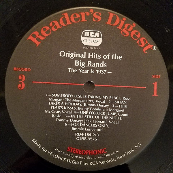 Original Hits Of The Big Bands *BOX* | Very Good Plus (VG+) Very Good Plus (VG+) Get Cheap Vinyl