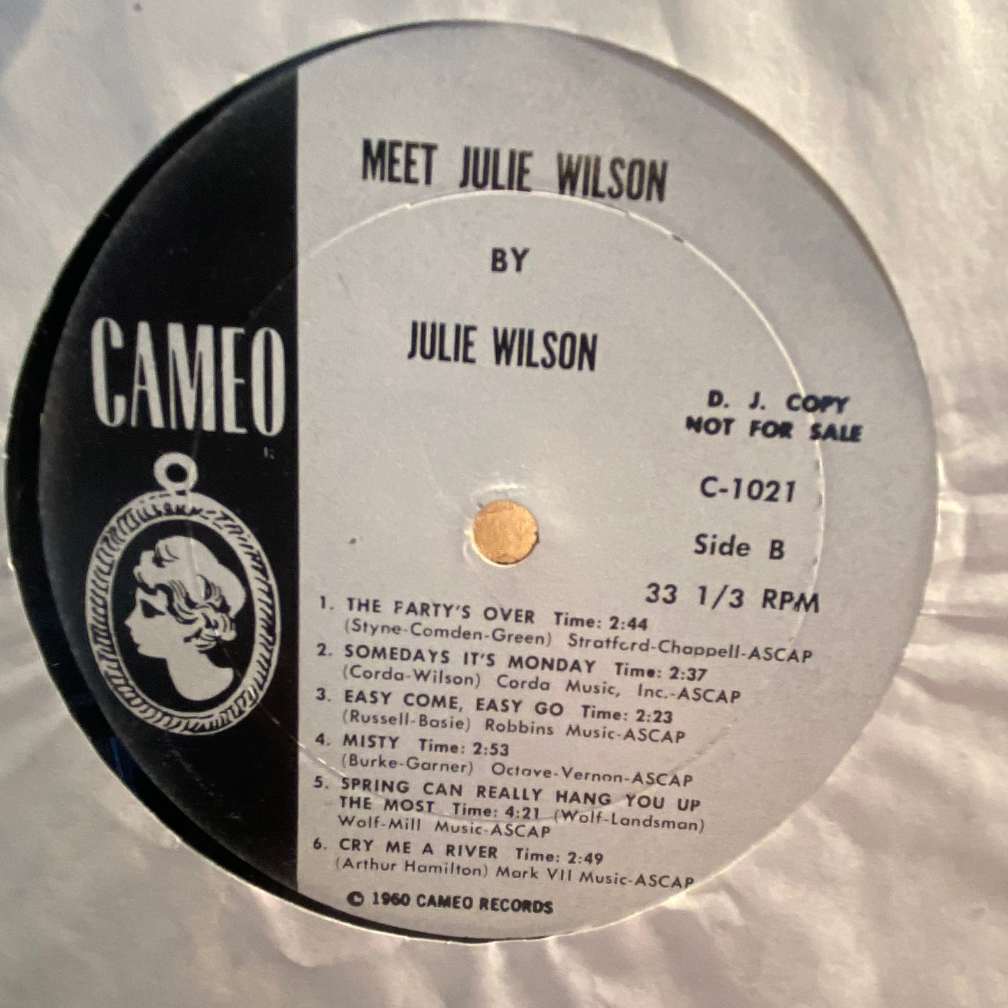 Meet Julie Wilson *PROMO* | Very Good (VG) Very Good Plus (VG+) Get Cheap Vinyl