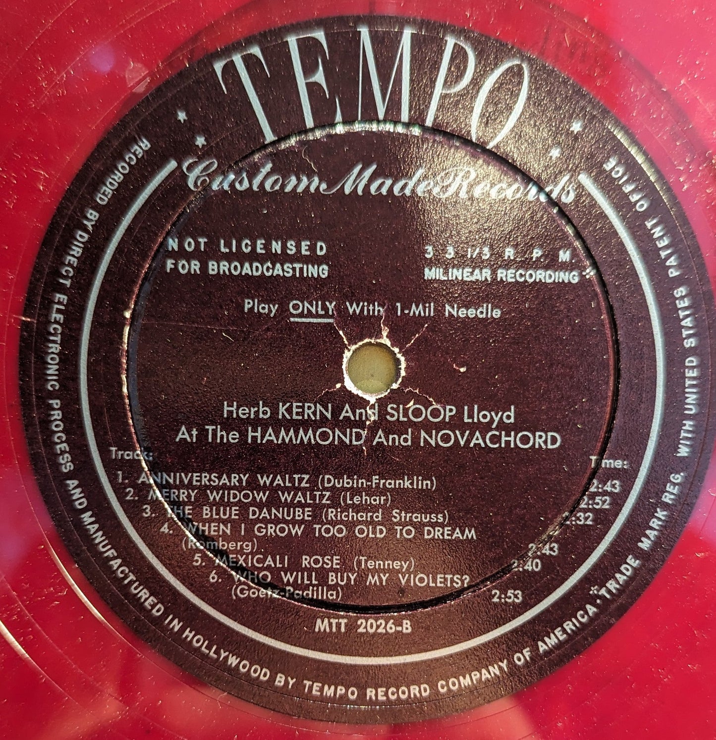 The Collector Series Of Standard Popular Music *RED* | Very Good (VG) Excellent (EX) Get Cheap Vinyl