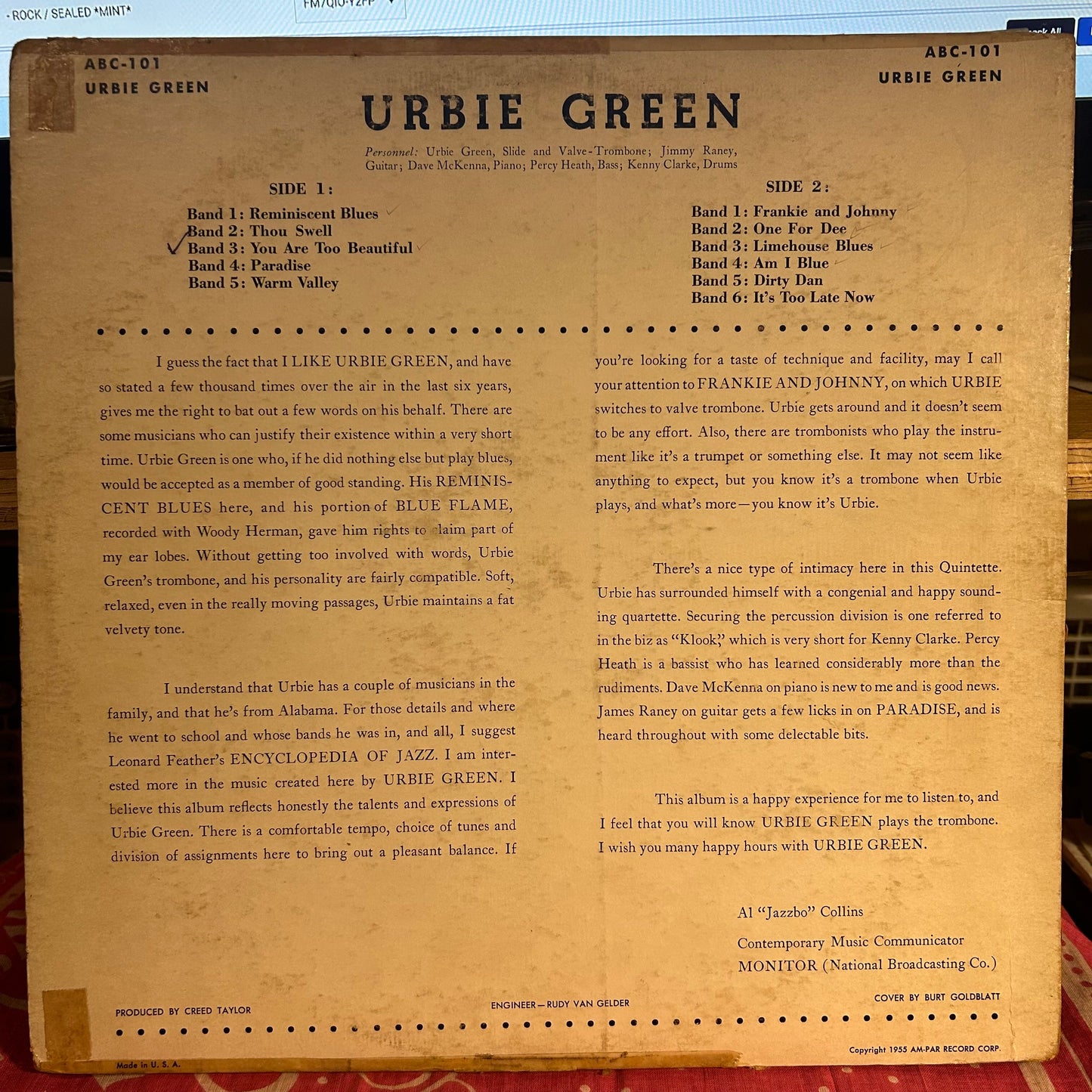 Blues And Other Shades Of Green | Very Good (VG) Very Good (VG) Get Cheap Vinyl