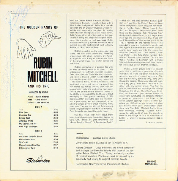 The Golden Hands Of Rubin Mitchell | Very Good Plus (VG+) Near Mint (NM) Get Cheap Vinyl