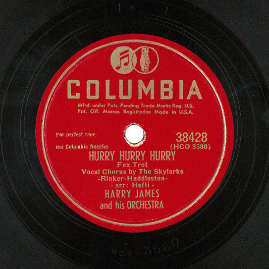Hurry Hurry Hurry / Don't Cry, Cry Baby *78 RPM* | Very Good (VG) Generic Get Cheap Vinyl