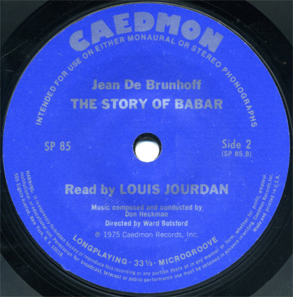 The Story Of Babar The Little Elephant | Near Mint (NM) Very Good Plus (VG+) Get Cheap Vinyl