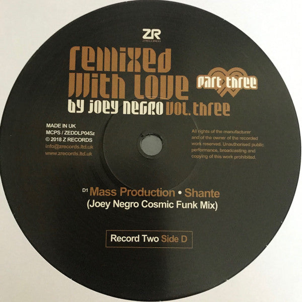 Remixed With Love By Joey Negro (Vol. Three) (Part Three) | Mint (M) Mint (M) Get Cheap Vinyl