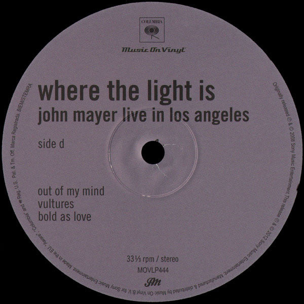 Where The Light Is: John Mayer Live In Los Angeles | Mint (M) Mint (M) Get Cheap Vinyl