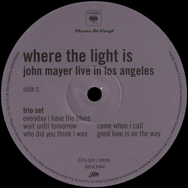 Where The Light Is: John Mayer Live In Los Angeles | Mint (M) Mint (M) Get Cheap Vinyl