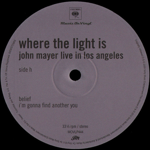 Where The Light Is: John Mayer Live In Los Angeles | Mint (M) Mint (M) Get Cheap Vinyl