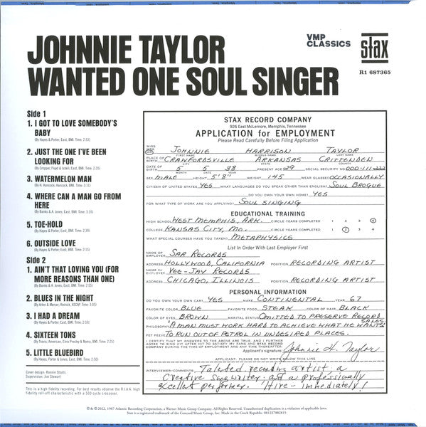 Wanted One Soul Singer | Mint (M) Mint (M) Get Cheap Vinyl