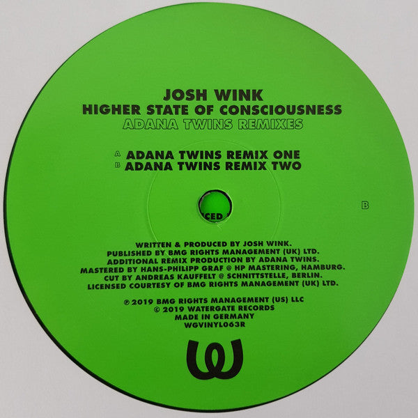 Higher State Of Conciousness (Adana Twins Remixes) | Mint (M) Mint (M) Get Cheap Vinyl