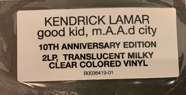 good kid, m.A.A.d City: 10th Anniversary (MILKY CLEAR VINYL) | Mint (M) Mint (M) Get Cheap Vinyl