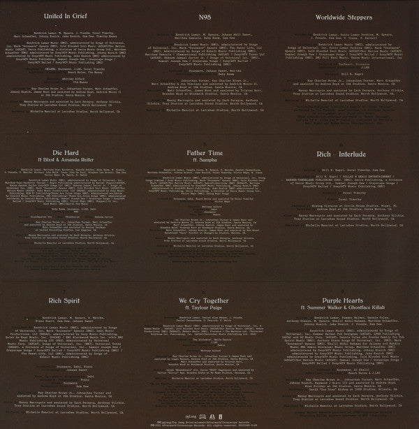 Kendrick Lamar Mr. Morale & The Big Steppers pgLang, Top Dawg Entertainment, Aftermath Entertainment, Interscope Records 2xLP, Album, 180 Mint (M) Mint (M) Get Cheap Vinyl