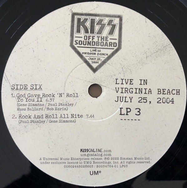 Off The Soundboard Live In Virginia Beach July 25, 2004 | Mint (M) Mint (M) Get Cheap Vinyl