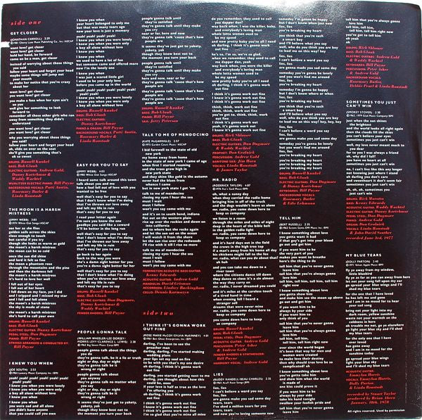 Get Closer | Near Mint (NM) Very Good Plus (VG+) Get Cheap Vinyl