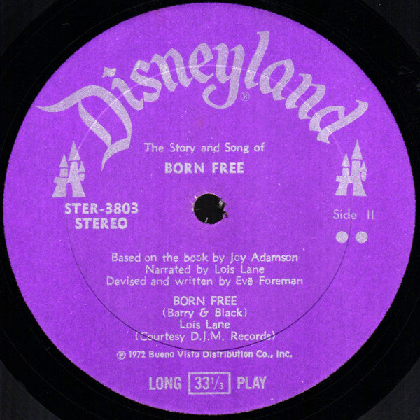 The Story And Songs Of Living Free Born Free | Near Mint (NM) Very Good (VG) Get Cheap Vinyl