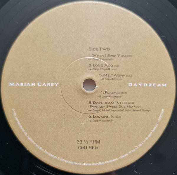 Mariah Carey Daydream Columbia, Legacy LP, Album, RE, RM Mint (M) Mint (M) Get Cheap Vinyl