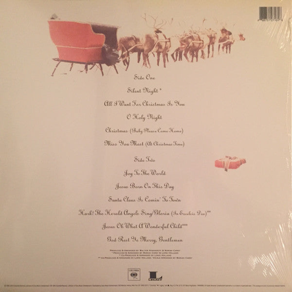 Mariah Carey Merry Christmas Columbia, Legacy LP, Album, Ltd, RE, Red Mint (M) Mint (M) Get Cheap Vinyl