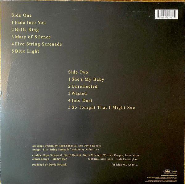 Mazzy Star So Tonight That I Might See Capitol Records LP, Album, RE Mint (M) Mint (M) Get Cheap Vinyl
