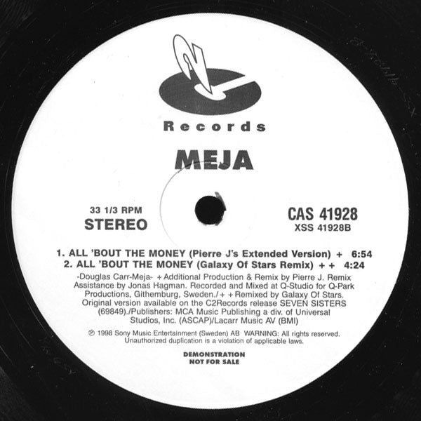 All 'Bout The Money | Very Good Plus (VG+) Generic Get Cheap Vinyl