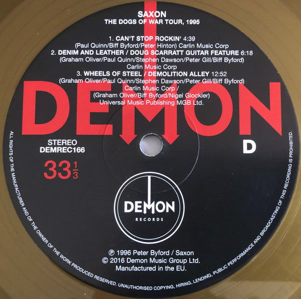 Dogs Of War Tour, 1995 (2xVINYL) | Mint (M) Mint (M) Get Cheap Vinyl