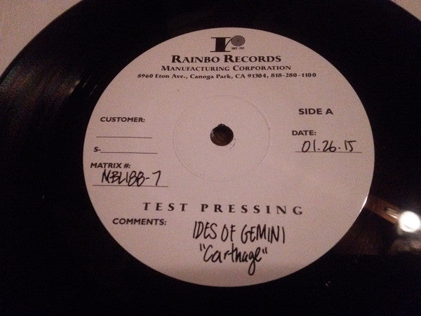 Carthage (7" VINYL) *TEST PRESSING* | Mint (M) Mint (M) Get Cheap Vinyl