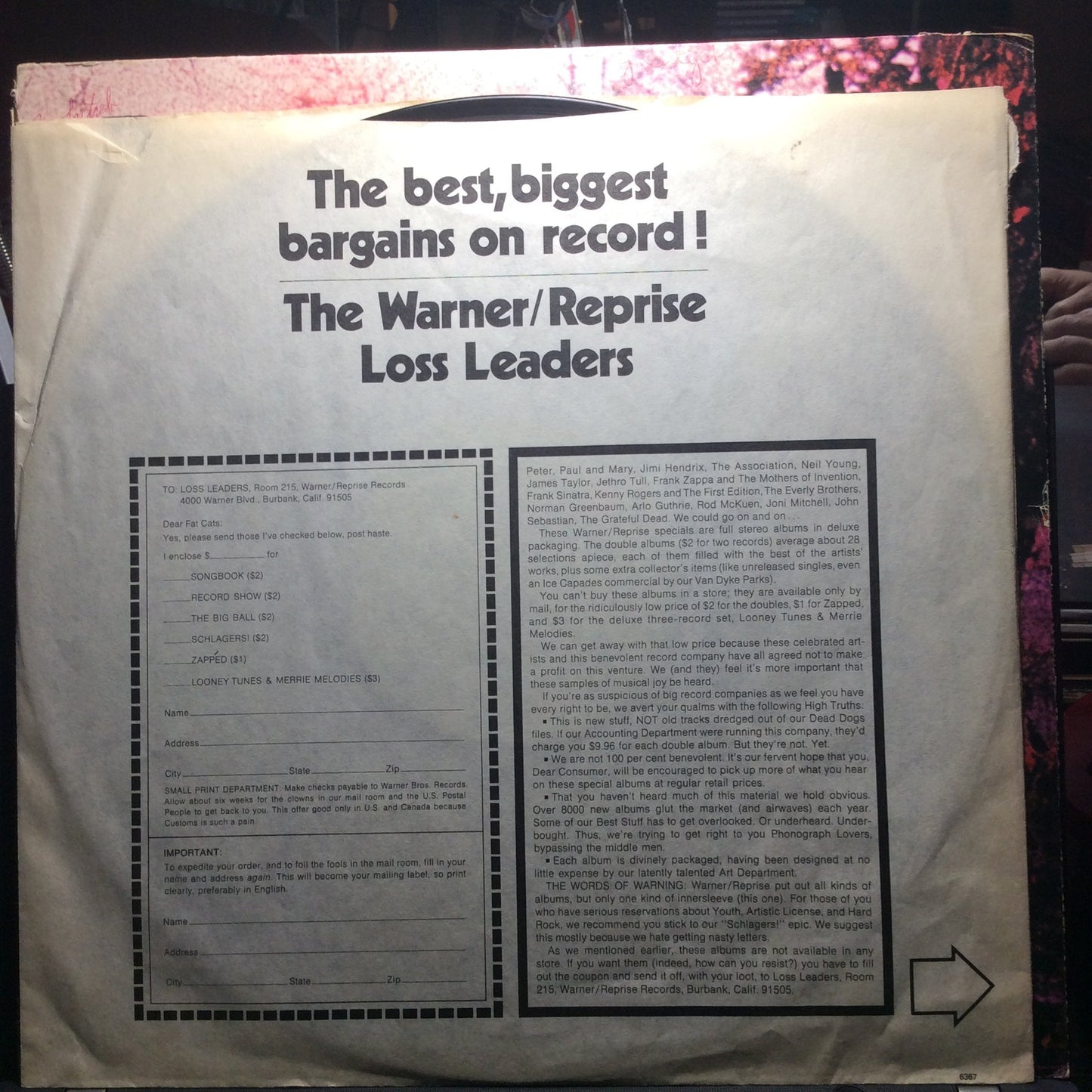 Black Sabbath (VINYL) | Excellent+ (EX+) Very Good Plus (VG+) Get Cheap Vinyl