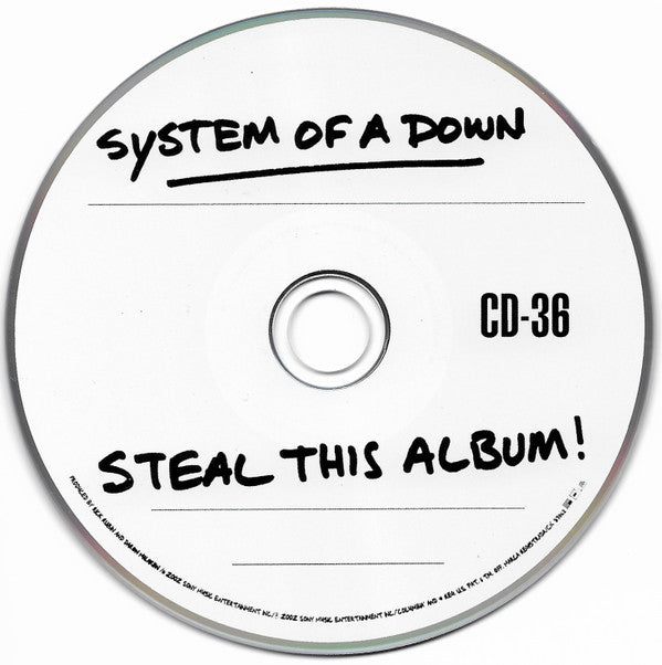 Steal This Album! (CD) | Excellent (EX) Generic Get Cheap Vinyl