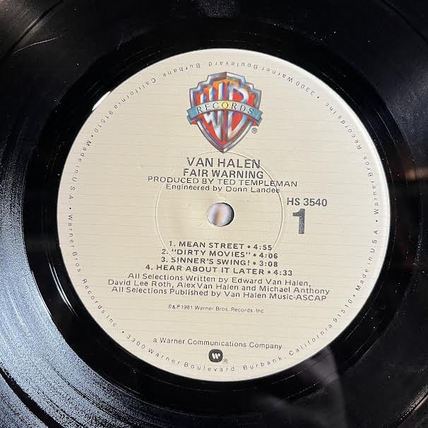Fair Warning (VINYL) | Near Mint- (NM-) Near Mint- (NM-) Get Cheap Vinyl