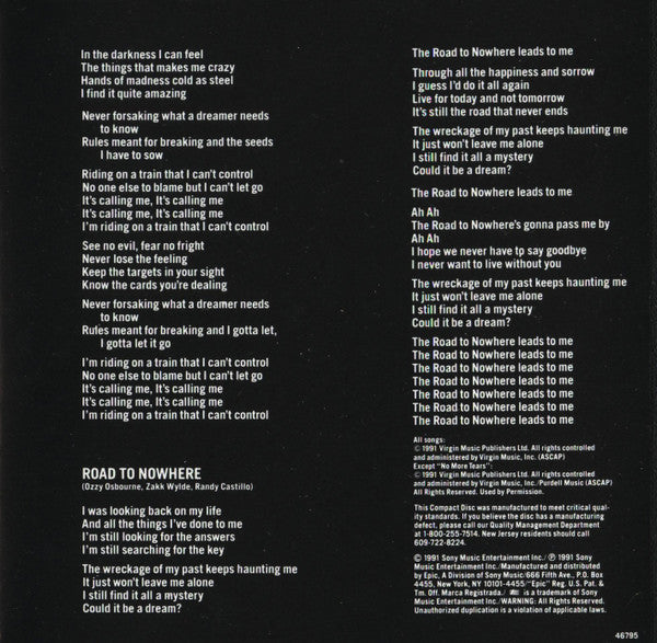 No More Tears (CD) | Near Mint- (NM-) Near Mint (NM or M-) Get Cheap Vinyl