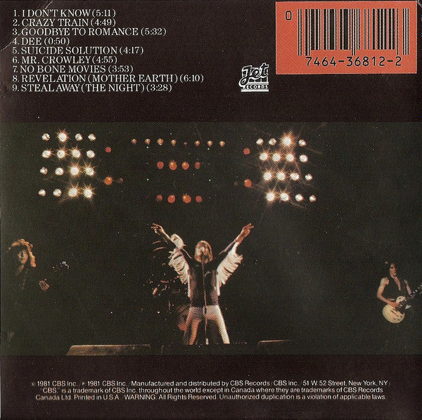 Blizzard Of Ozz (CD) | Near Mint (NM or M-) Near Mint- (NM-) Get Cheap Vinyl